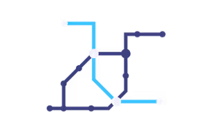 Map of public transport lines