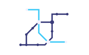 Map of public transport lines